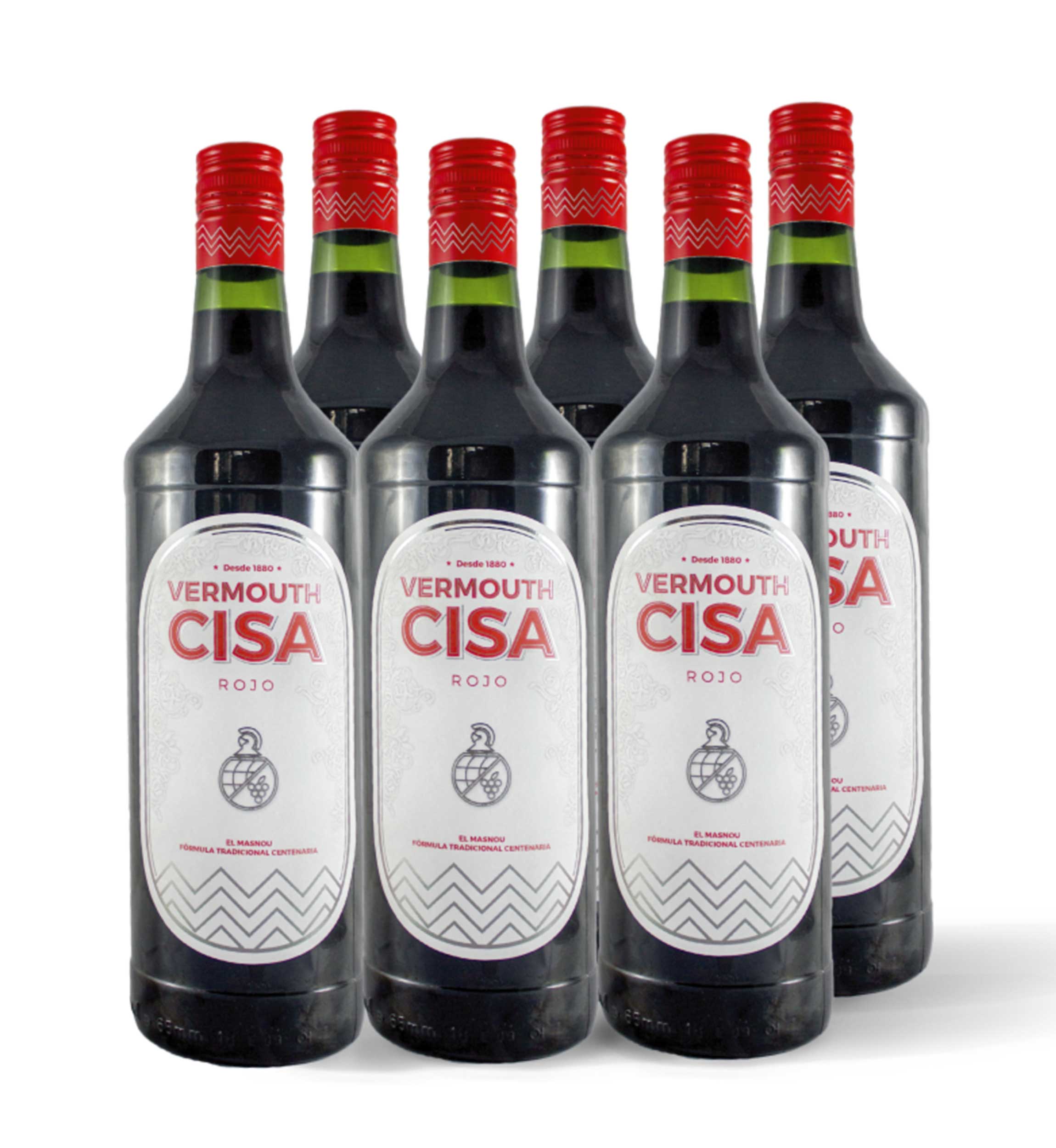 Pack de 6 botellas de Vermouth Cisa Rojo