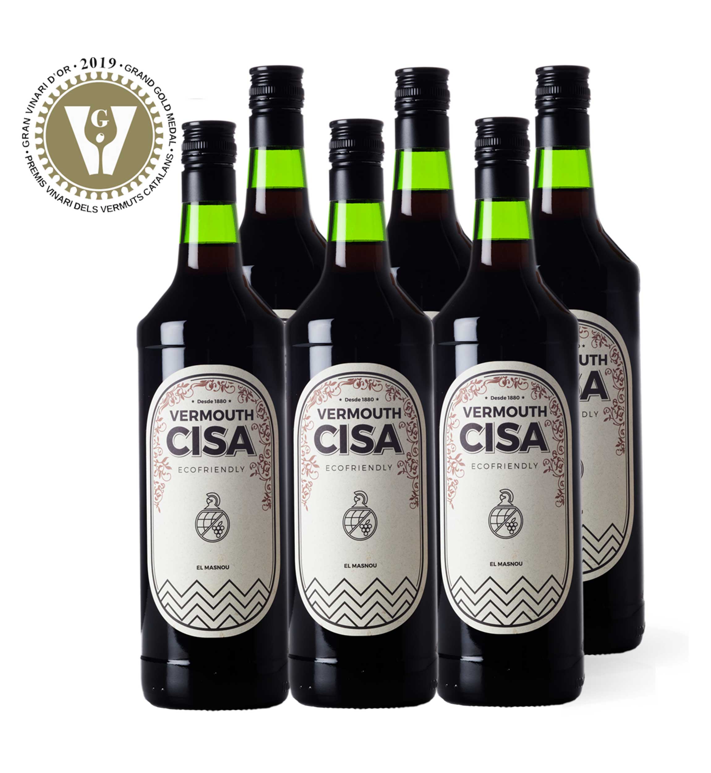 Pack de 6 botellas de Vermouth Cisa ECOfriendly