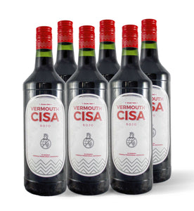 Pack de 6 botellas de Vermouth Cisa Rojo